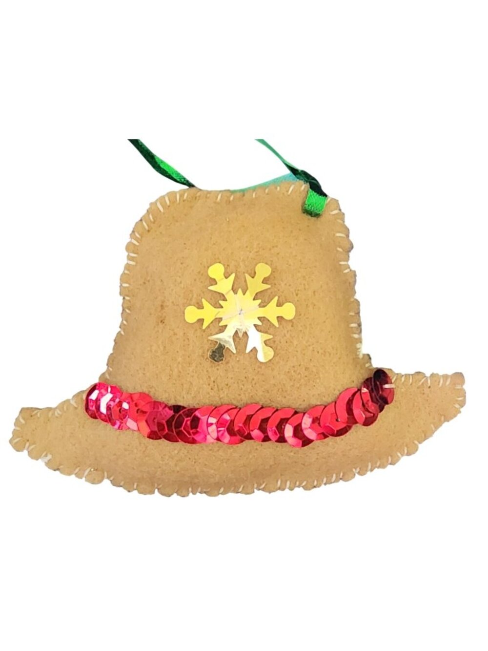 Christmas Tree Ornament Felt Hat Sequined Holiday Decorations Handmade Crafts